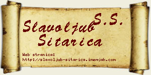 Slavoljub Sitarica vizit kartica